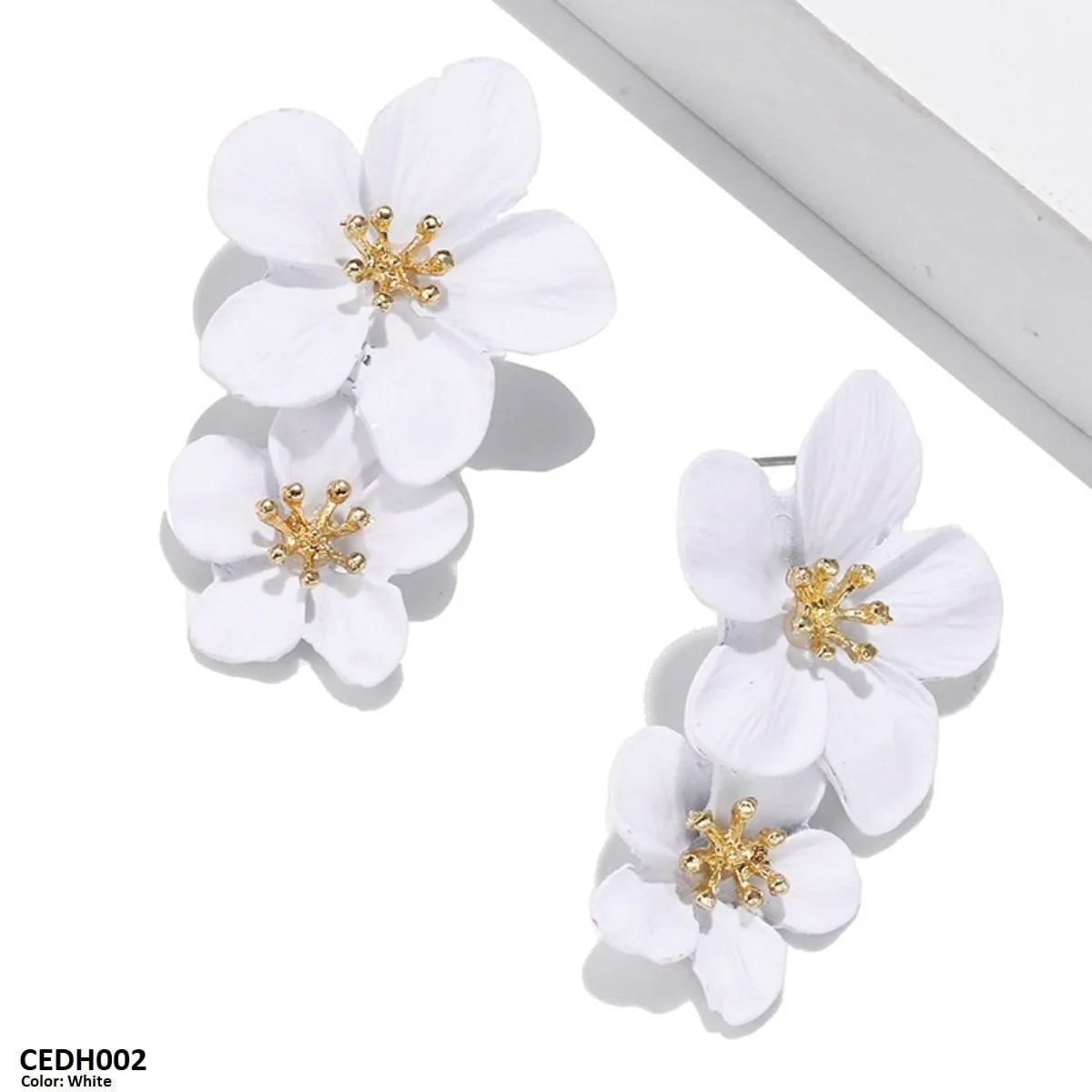 CEDH002 JMN Flower Drop Earrings
