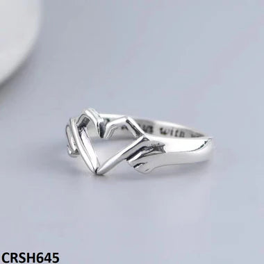 CRSH645 JEC Open Heart Couple Ring