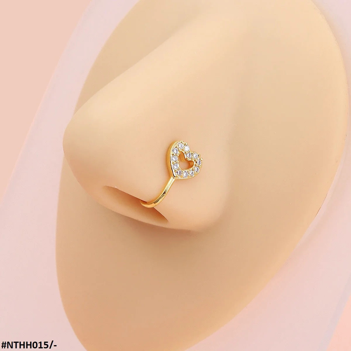 NTHH015 LMS Heart Nose Ring