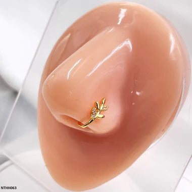 NTHH063 XYL Leaf Nose Pin