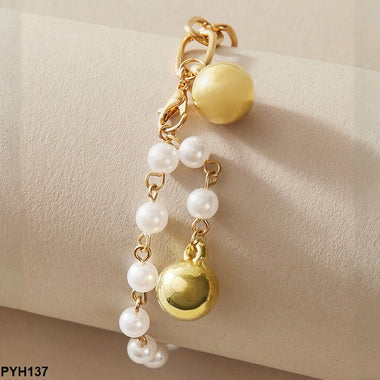 PYH137 YYE Pearl Beads Foot Anklet Single