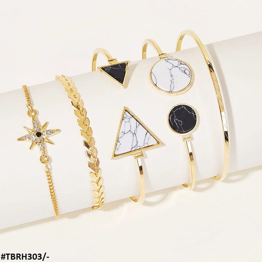 TBRH303 YYE Round/Arrow Painted 4 Bracelet Adjustable