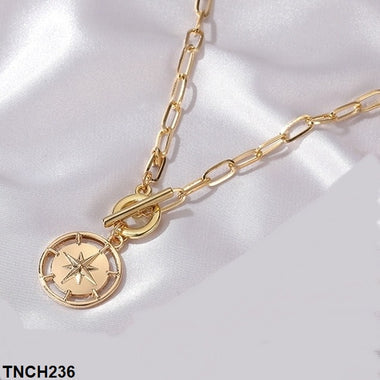 TNCH236 QWN Star Coin Necklace