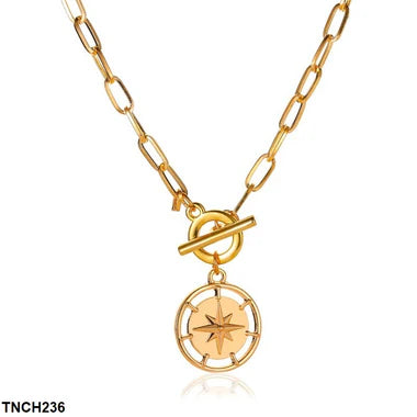 TNCH236 QWN Star Coin Necklace