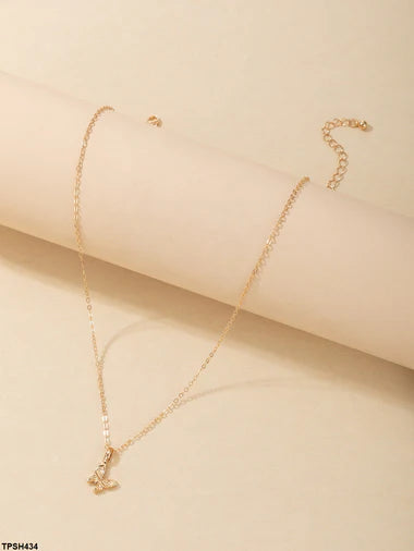 TPSH434 YYE Butterfly Pendent With Chain