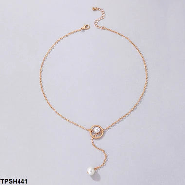 TPSH441 YYE Twin Pearl Pendent With Chain