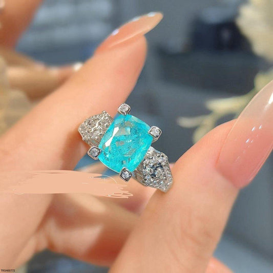 TRSH00772 GWH Azure Square Adjustable Ring -TRSH