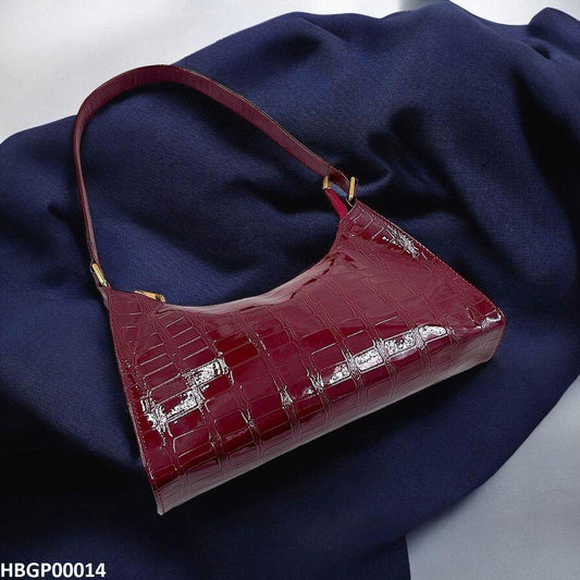 HBGP00014 Crocodile Pattern Armpit Hand Bag - HBGP