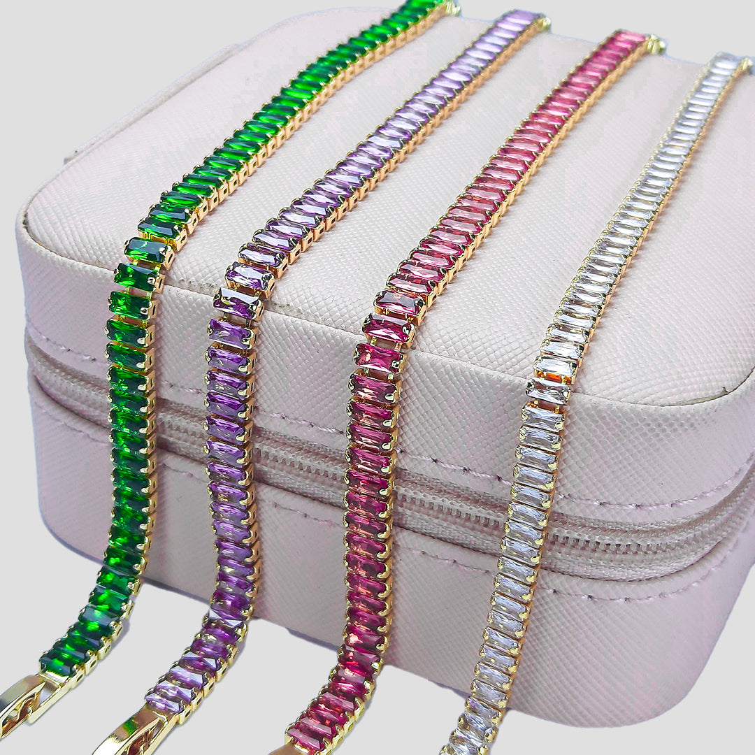RAINBOW CRYSLER TENNIS BRACELETS