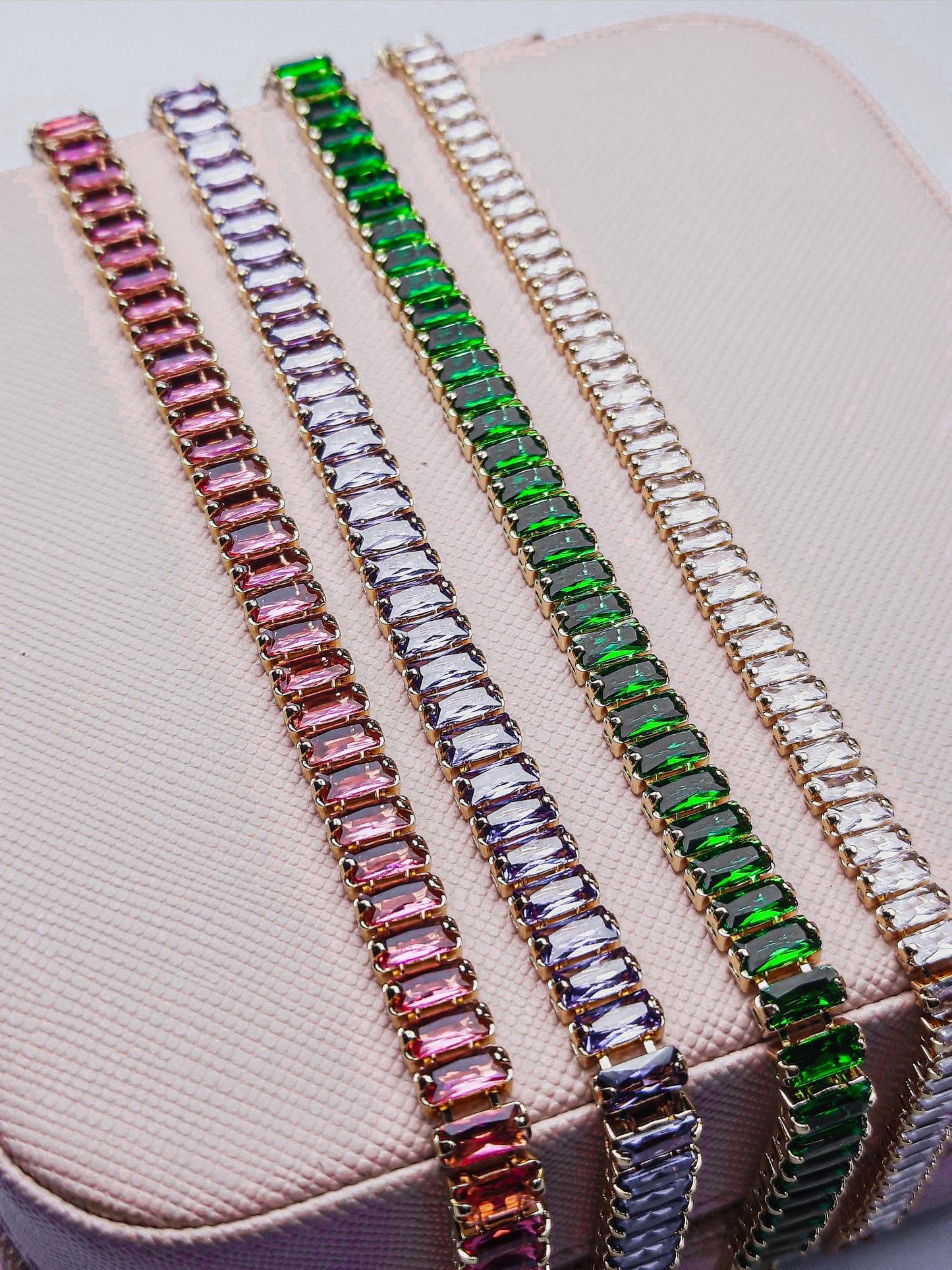 RAINBOW CRYSLER TENNIS BRACELETS