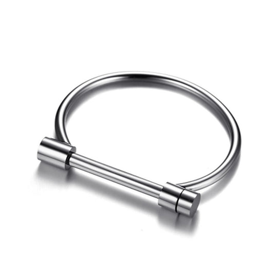 D Shape Screw Bar Bracelet