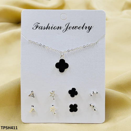 TPSH411 XST Clover Triangle/Cross/Star Pendant With Tops