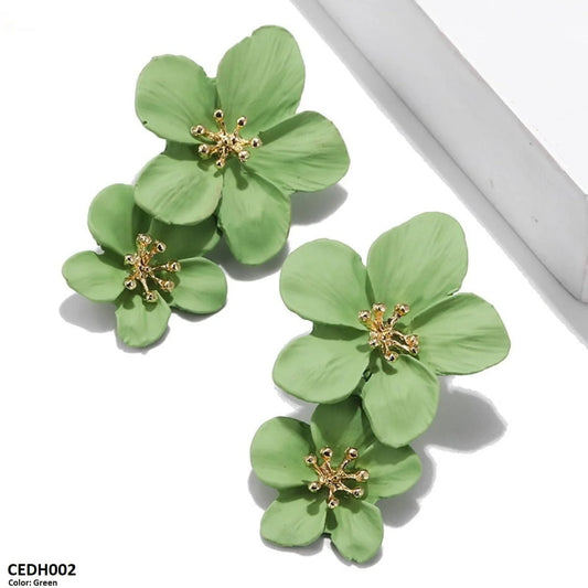 CEDH002 JMN Flower Drop Earrings