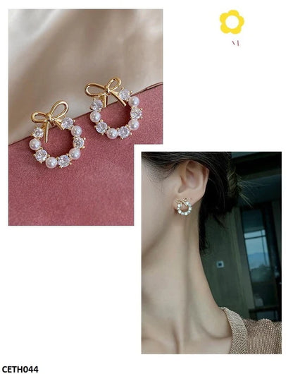 CETH044 SGC Pearl Bow Tops Pair