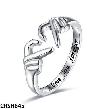 CRSH645 JEC Open Heart Couple Ring