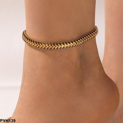 PYH139 Snake Pattern Anklet Single