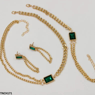 TNCH171 ZLX Layer Necklace Set With Bracelet