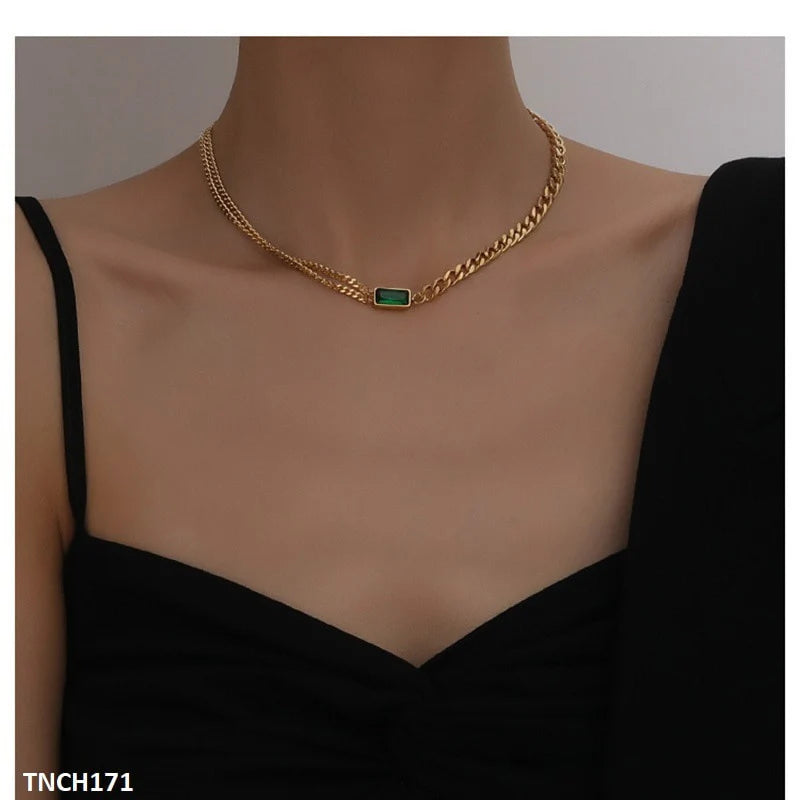 TNCH171 ZLX Layer Necklace Set With Bracelet