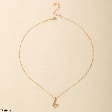 TPSH434 YYE Butterfly Pendent With Chain
