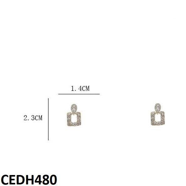 CEDH480 ZHL Square Drop Earring