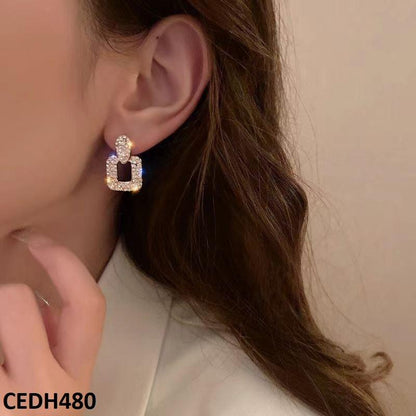 CEDH480 ZHL Square Drop Earring