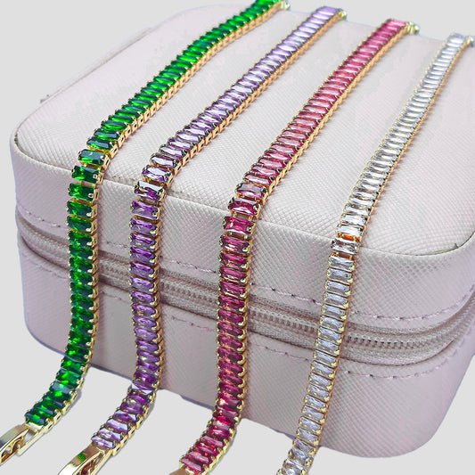 RAINBOW CRYSLER TENNIS BRACELETS